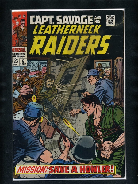 Capt. Savage and His Leatherneck Raiders #6 VG/F 1968 Marvel Comic Book